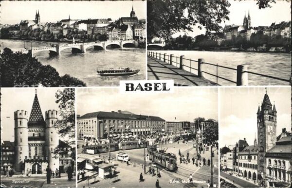 Strassenbahn Basel Schweizer Mustermesse Rathaus Spa