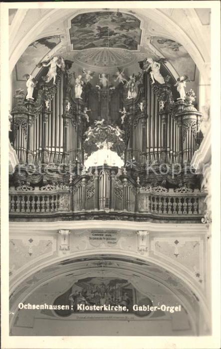Kirchenorgel Ochsenhausen Klosterkirche Gabler-Orgel