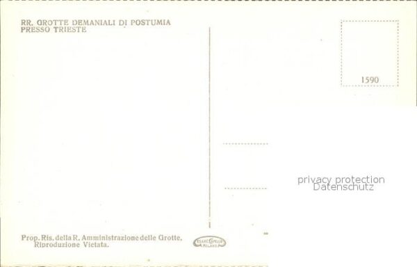 Hoehlen Caves Grottes La Grande Cortina Postumia – Bild 2