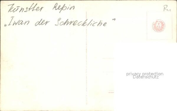 Kuenstlerkarte Repin Iwan der Schreckliche – Bild 2