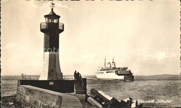 Leuchtturm Lighthouse Fährschiff Sassnitz