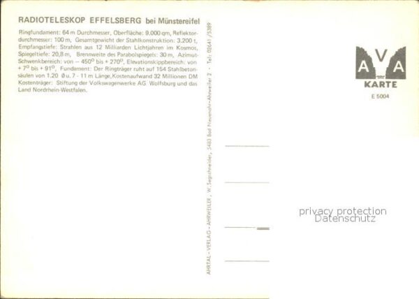 Astronomie Radioteleskop Effelsberg Münstereifel – Bild 2