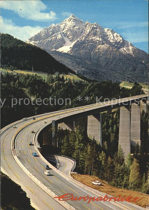 Autobahn Brenner Europabrücke Schönberg Serles