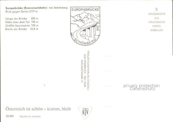 Autobahn Brenner Europabrücke Schönberg Serles – Bild 2