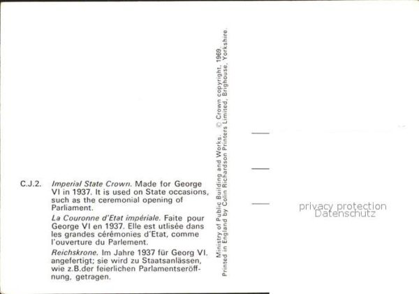 Krone Koenigshaeuser Reichskrone Georg VI. – Bild 2