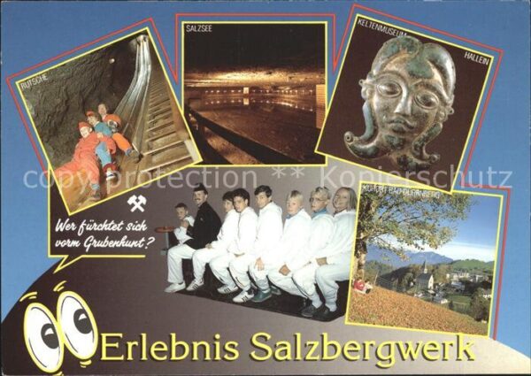 Salzbergwerk Hallein Eintrittskarte Rutsche Salzsee