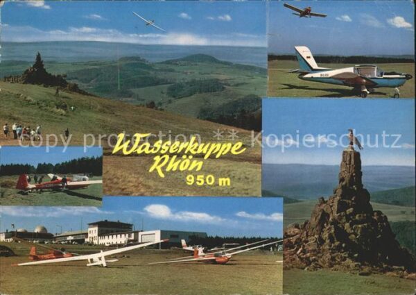 Segelflug Gliding Vol-Voile Vuolo-a-Vela Wasserkuppe Rhön Fliegerdenkmal