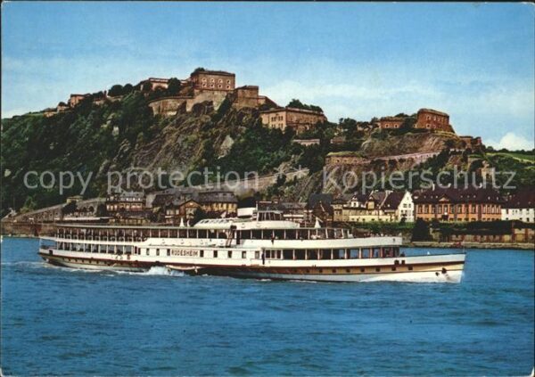 Motorschiffe Rüdesheim Koblenz Festung Ehrenbreitste