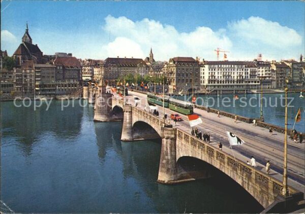 Strassenbahn Basel Mittlere Rheinbrücke St. Martinsk
