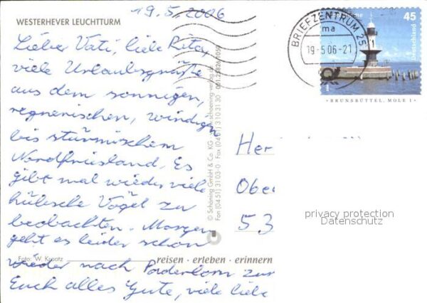 Leuchtturm Lighthouse Westerhever – Bild 2