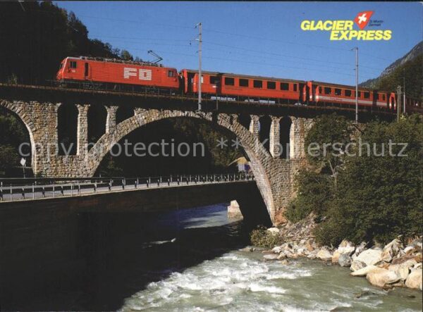 Eisenbahn Glacier-Express Oberwallis