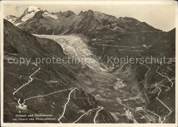 Gletscher Rhonegletscher Gletsch Grimsel- und Fur
