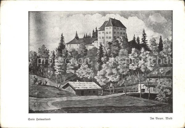 Kuenstlerkarte Mundmaler Erich Stegmann Im Bayerischen