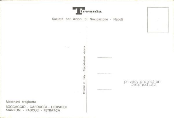 Schiffe Ships Navires Motonavi traghetto Tirrenia Napoli – Bild 2