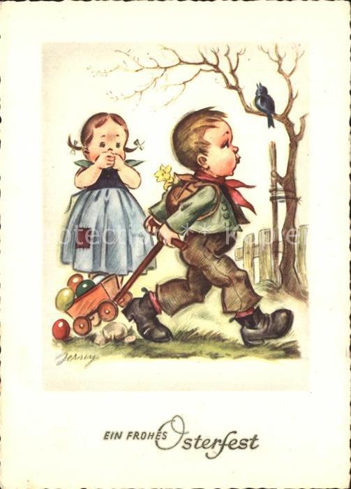 Ostern Easter Paques Kinder Ostereier Rabe Künstler Jessey