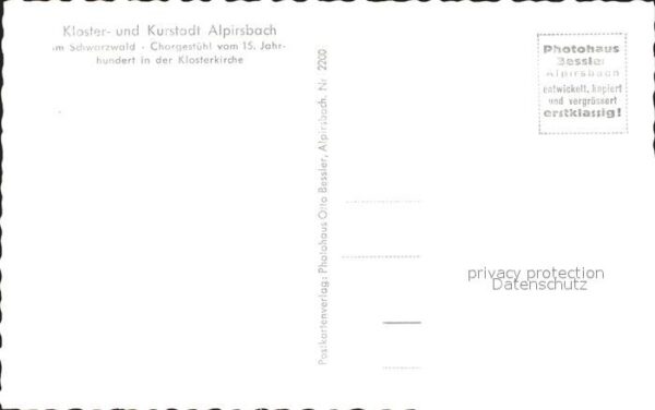 Kirchenorgel Alpirsbach Klosterkirche Chorgestühl – Bild 2