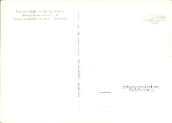 Kirchenorgel Evangelische Stadtkirche Freudenstadt S – Bild 2