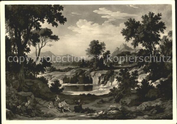 Kuenstlerkarte Johann Martin von Rohden Italienische L