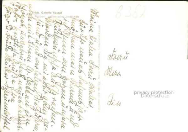 Kuenstlerkarte Johann Martin von Rohden Italienische L – Bild 2