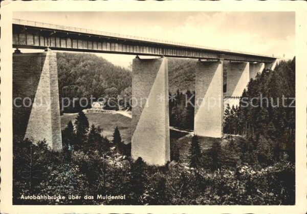 Bruecken Bauwerke Autobahnbrücke Muldental