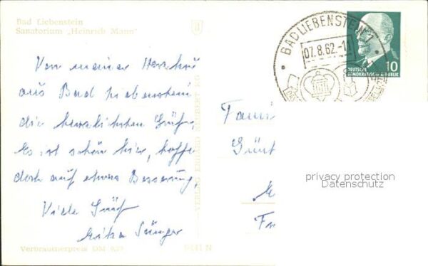 Bad Liebenstein Sanatorium Heinrich Mann – Bild 2