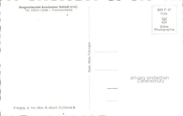 Auerbach Bergstrasse Burgrestaurant Auerbacher Schloss – Bild 2