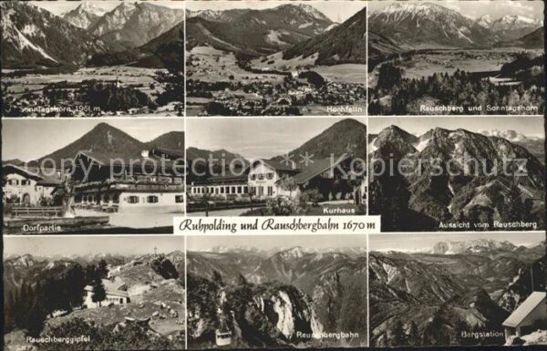 Ruhpolding Rauschbergbahn Sonntagshorn Bergstation