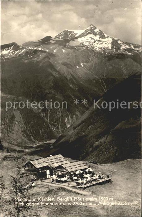 Mallnitz Kaernten Berglift Häusleralm Hannoverhaus Ankoge