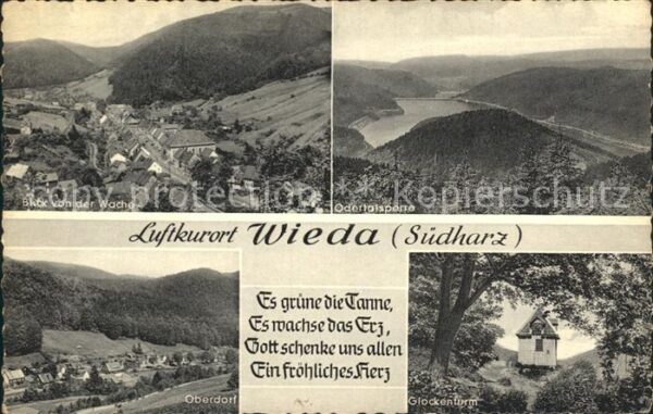 Wieda Oberdorf Glockenturm Oderrtalsperre