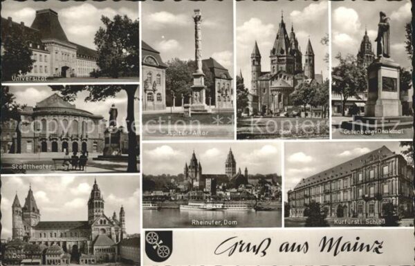 Mainz Rhein Jupiter Altar Dom Gutenberg Denkmal Kur