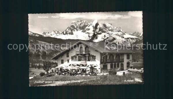 Mittenwald Bayern Tonihof Zugspitzgruppe Plattspitze Riff