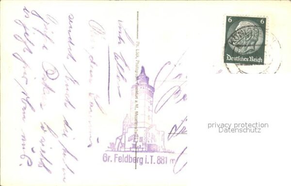 Feldberg Taunus Fernsehsender Aussichtsturm Brunhildisf – Bild 2