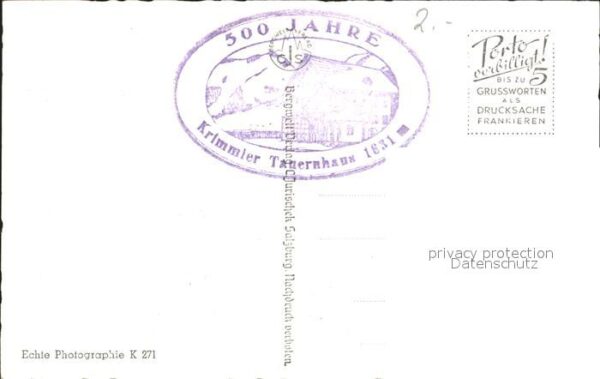 Krimmler Tauernhaus Glockenkarkopf Schlachtertauern – Bild 2