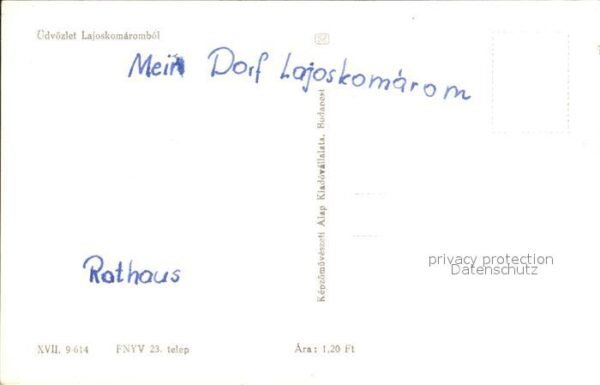 Lajoskomarom Loischkomorn Kirche Rathaus – Bild 2