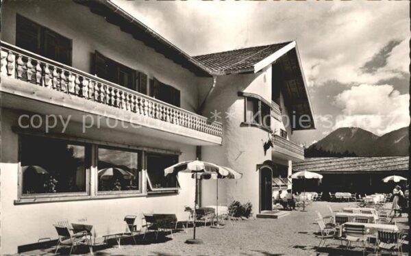 Garmisch-Partenkirchen Berggasthof Almhütte Panorama Terrasse