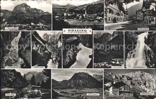 Golling Salzach Lammeröfen Pass Lueg Salzachöfen Wasser