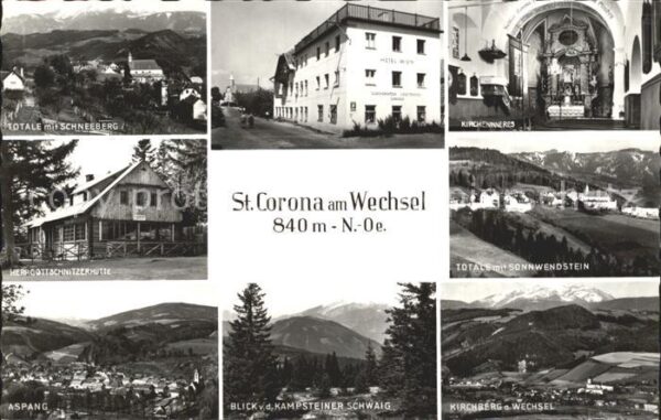 St Corona Wechsel Schneeberg Aspang Kirchberg Sonnwendste