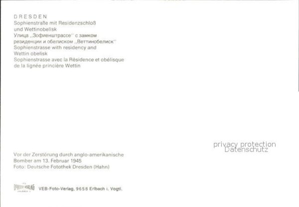 Dresden Sophienstrasse Residenzschloss Wettinob – Bild 2
