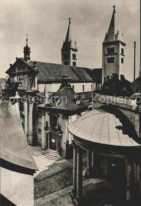 Praha Prahy Prague Burg Türme Georgskirche