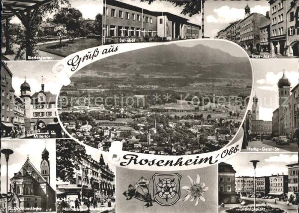 Rosenheim Bayern Riedergarten Mittertor Ludwigplatz Heil