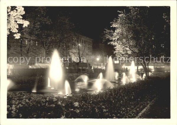 Fuerth Bayern Springbrunnen Freiheitsanlage Beleuchtu