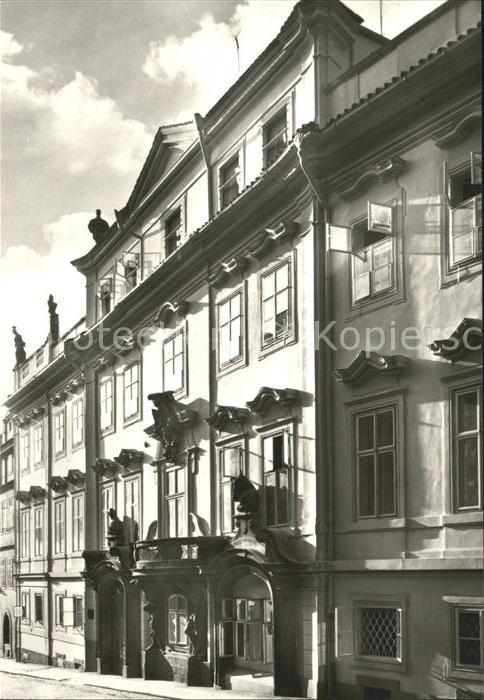 Prag Prahy Prague Morzini Palais Nerudagasse