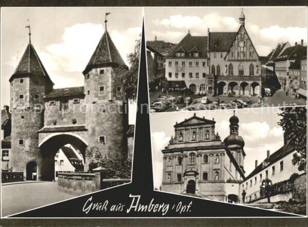 Amberg Oberpfalz Tor Dom Rathaus