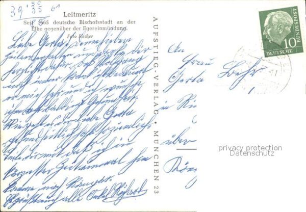 Leitmeritz Litomerice Nordboehmen Teilansicht Gebäude – Bild 2
