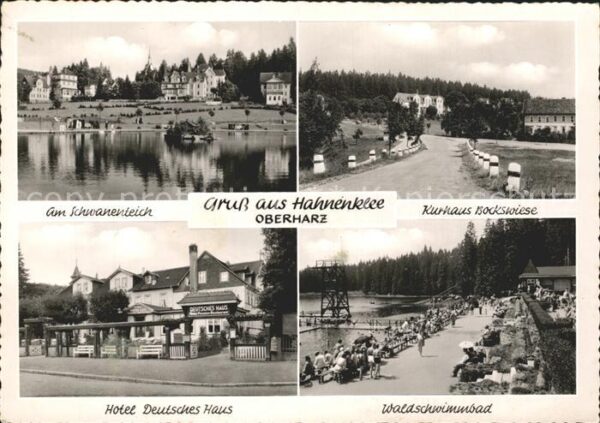 Hahnenklee-Bockswiese Harz Schwanenteich Kurhaus Bockswiese Waldsc