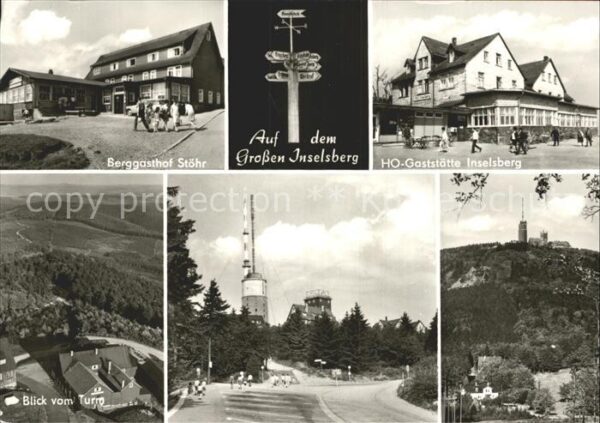 Grosser Inselsberg HO Gaststätte Berggasthof Stöhr