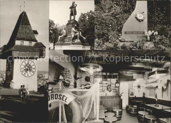 Graz Steiermark Uhrturm Restaurant Nordsee Denkmal