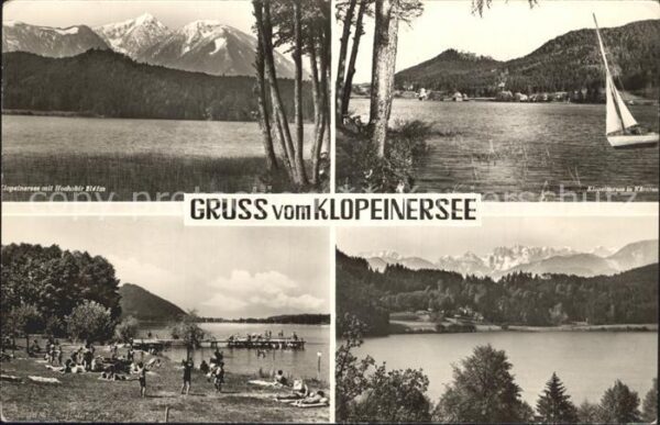 Klopeinersee Hochobir Kärnten Segelboot