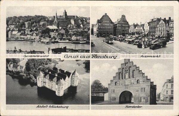 Flensburg Schloss Glücksburg Nordertor Markt