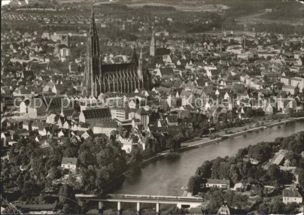 Ulm Donau Fliegeraufnahme